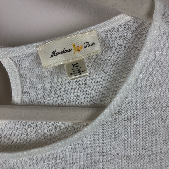 ANTHROPOLOGY Meadow Rue Cold Shoulder Swing Top - Picture 4 of 13